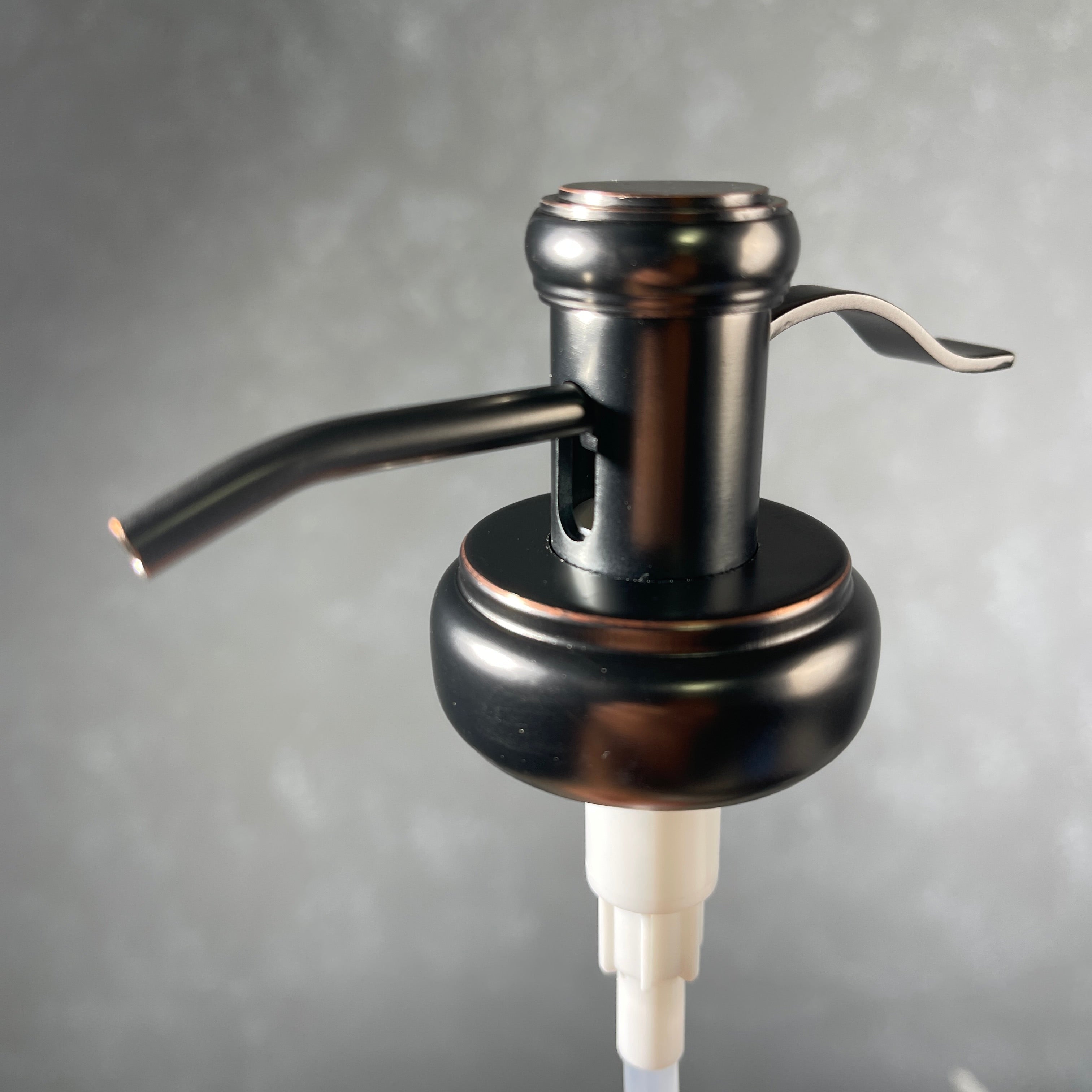 water well style soap pump in oil rubbed bronze finish