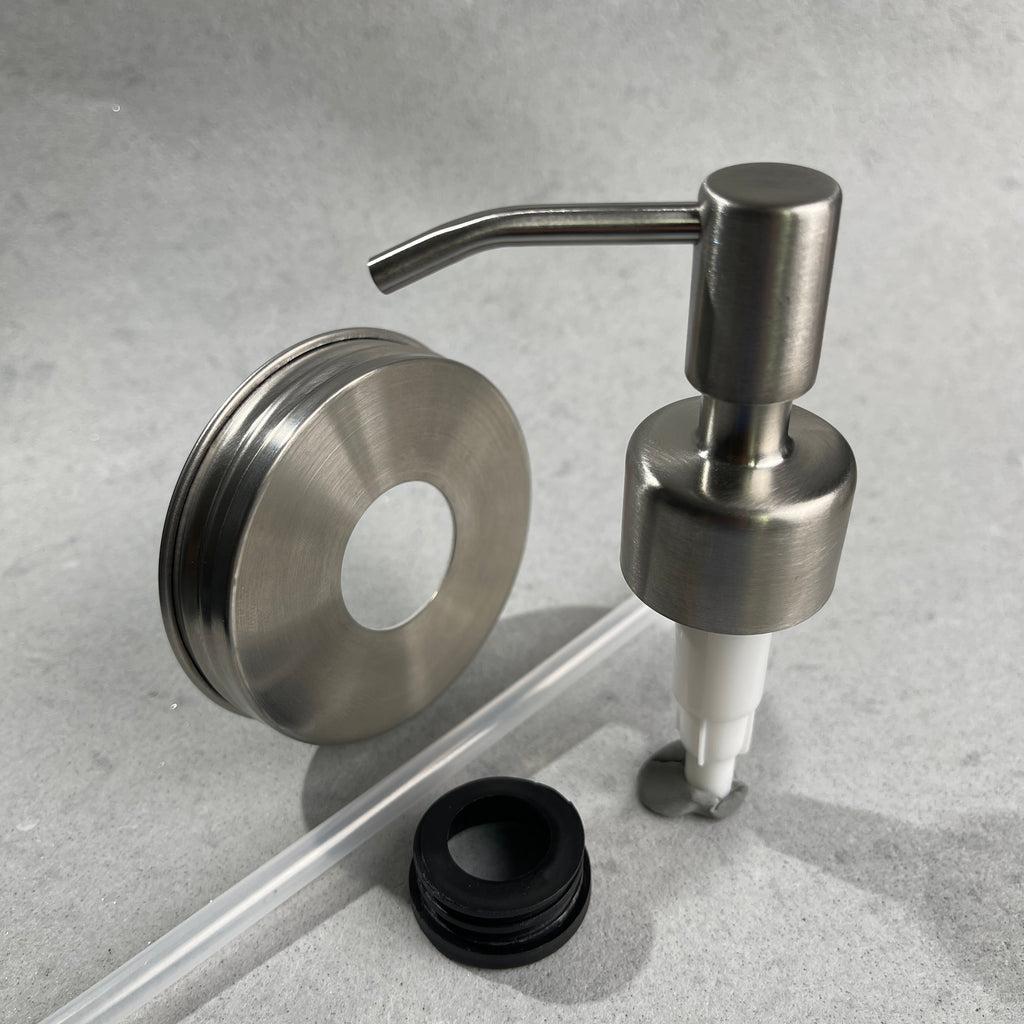 mason jar soap pump kit stainless steel slim and sleek stainless steel soap pump