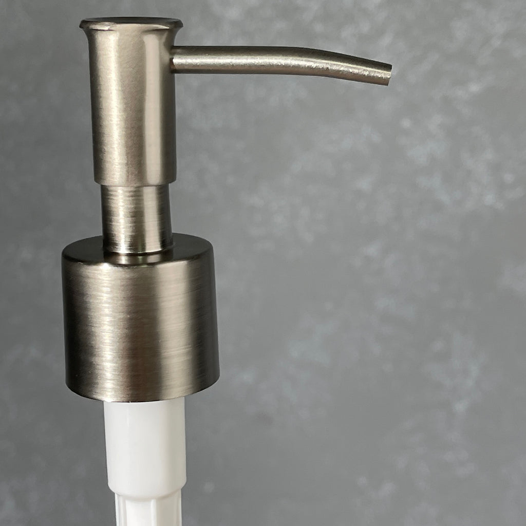 skinny head stainless metal soap pump top 24-410 size 2cc dispenser