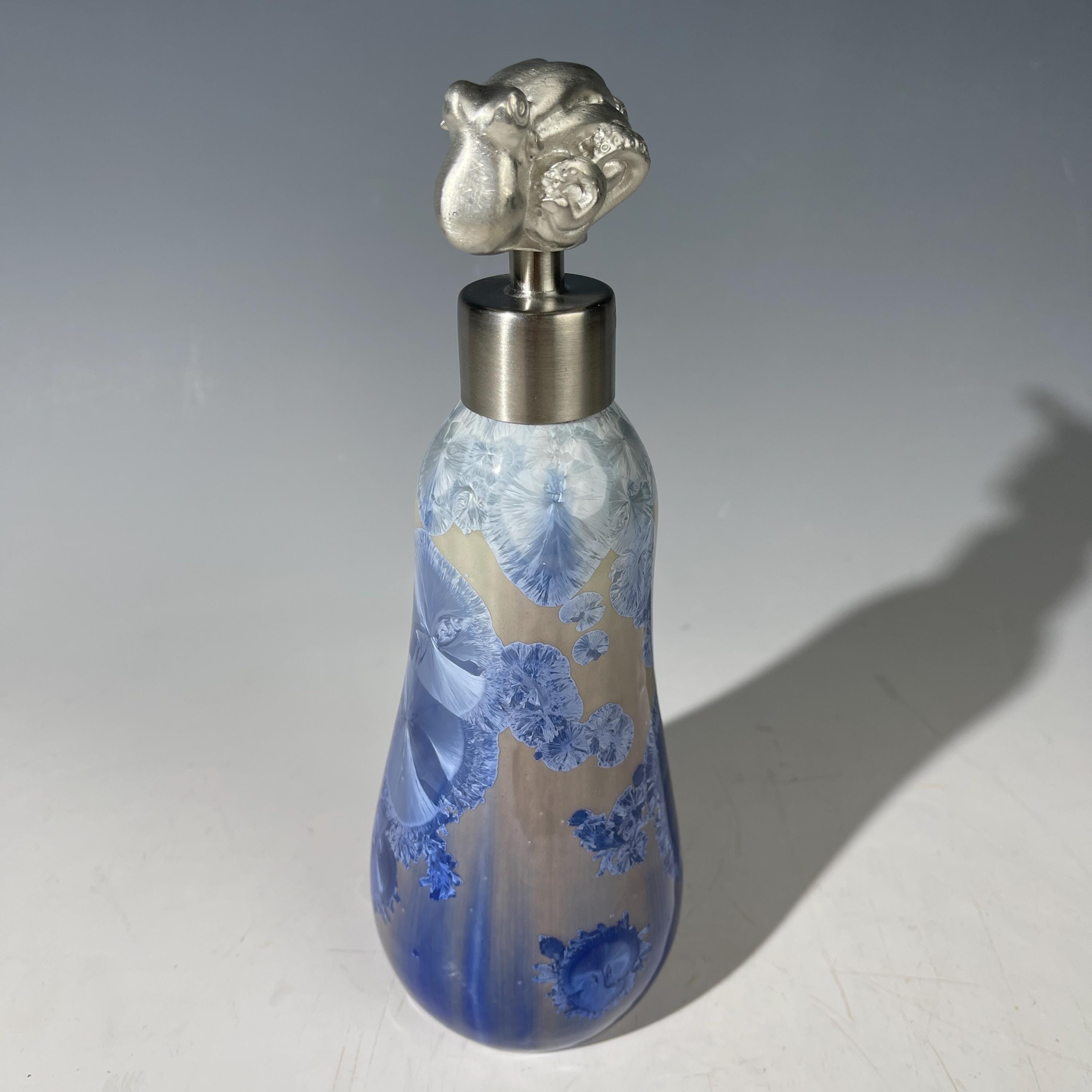 Octopus Soap Pump, Lotion and or Hand Sanitizer Pump silver cobalt fade