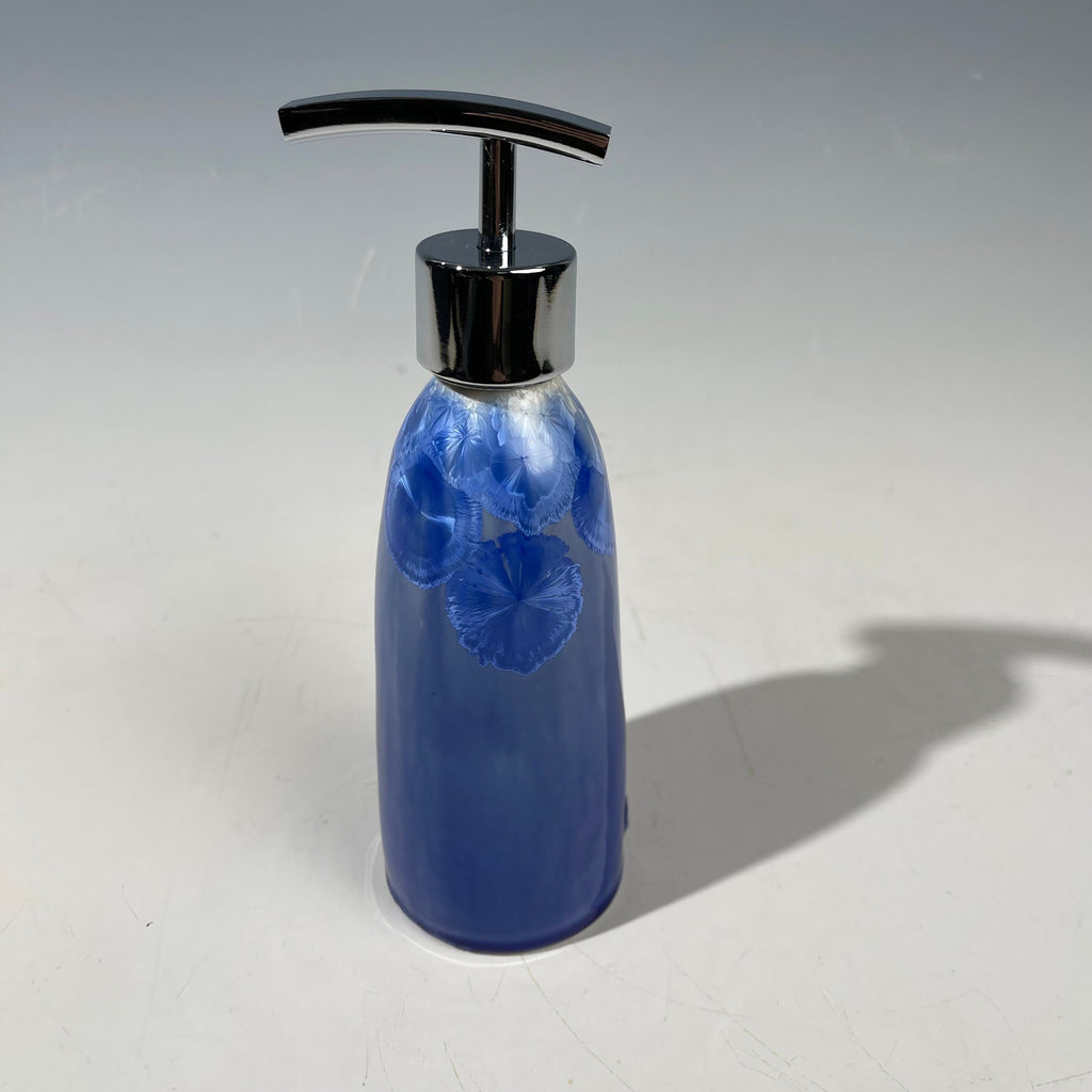 Soap Pump, Lotion and Hand Pump Cobalt crystalline glazed
