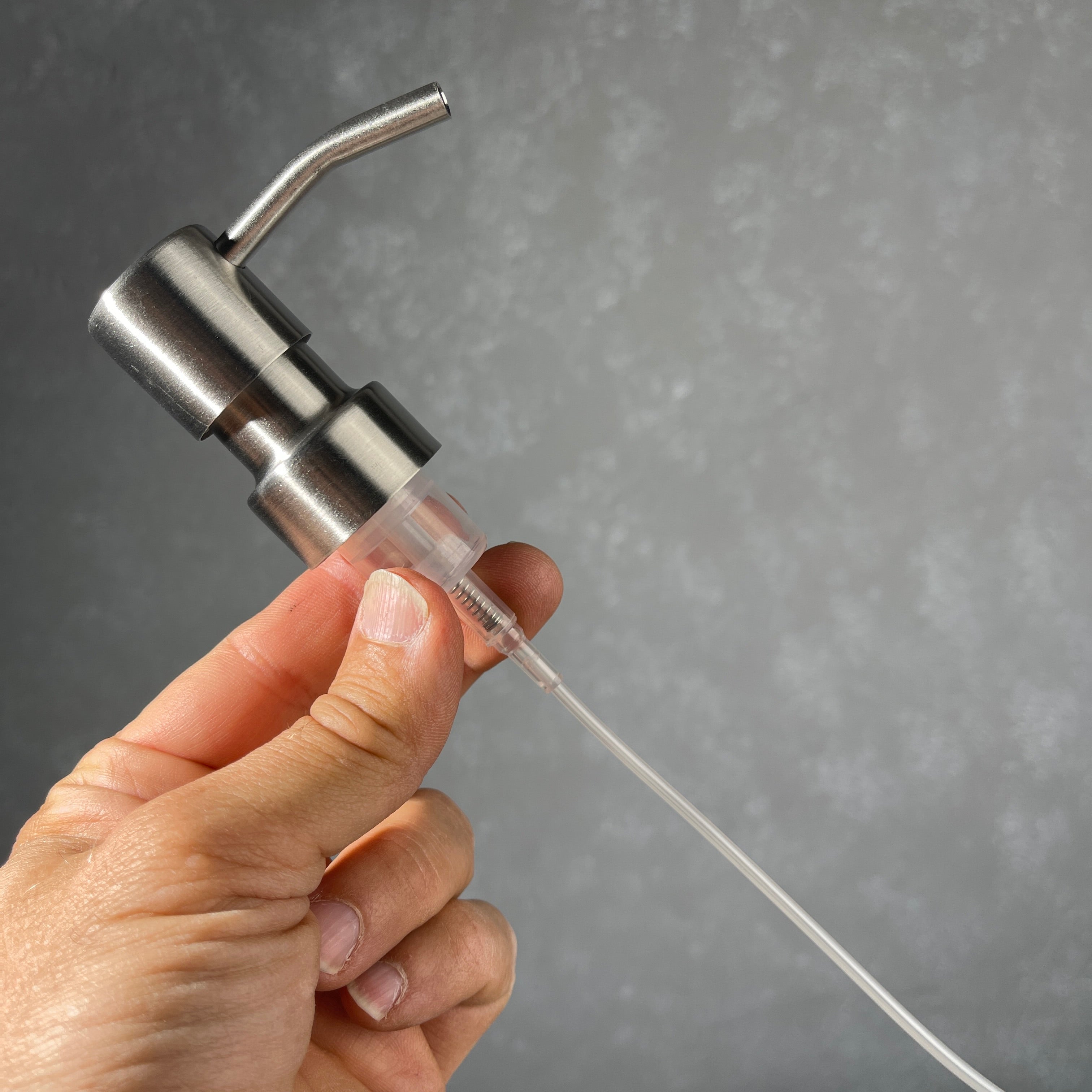 mini-28/400 size foaming soap pump stainless steel