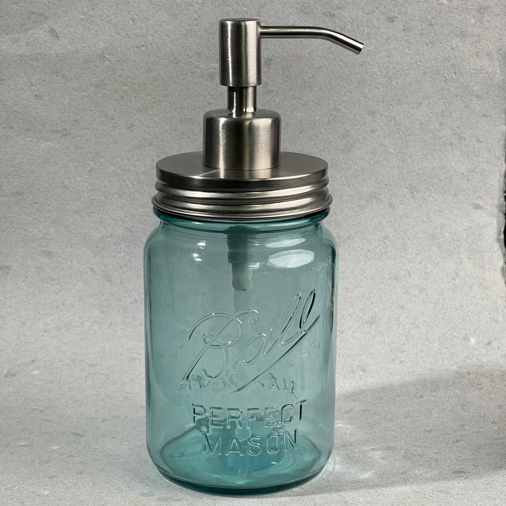 mason jar soap pump kit stainless steel slim and sleek stainless steel soap pump