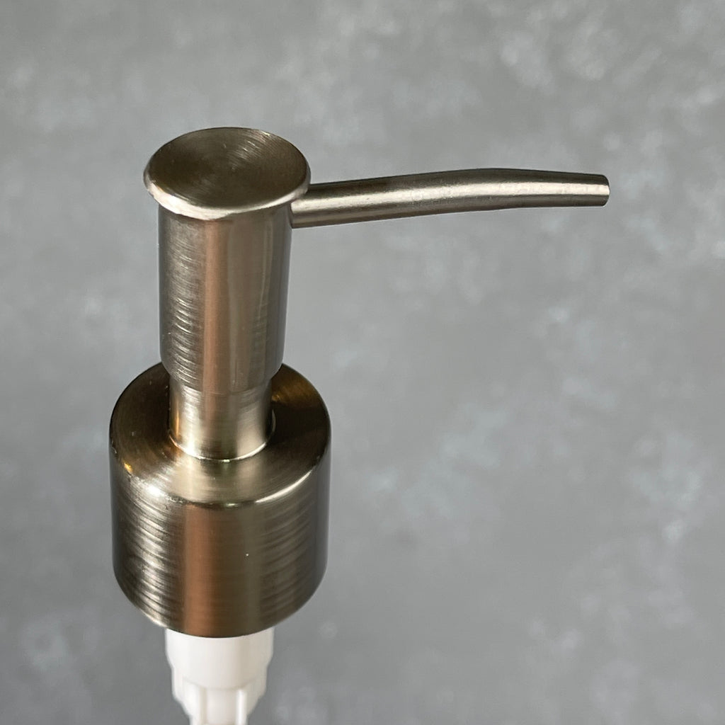 skinny head stainless metal soap pump top 24-410 size 2cc dispenser