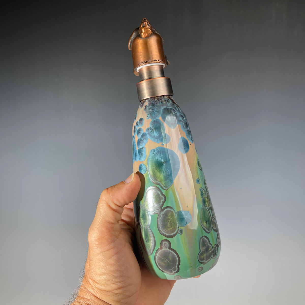 happy man soap pump artwork by Adam and Hong Rubinstein