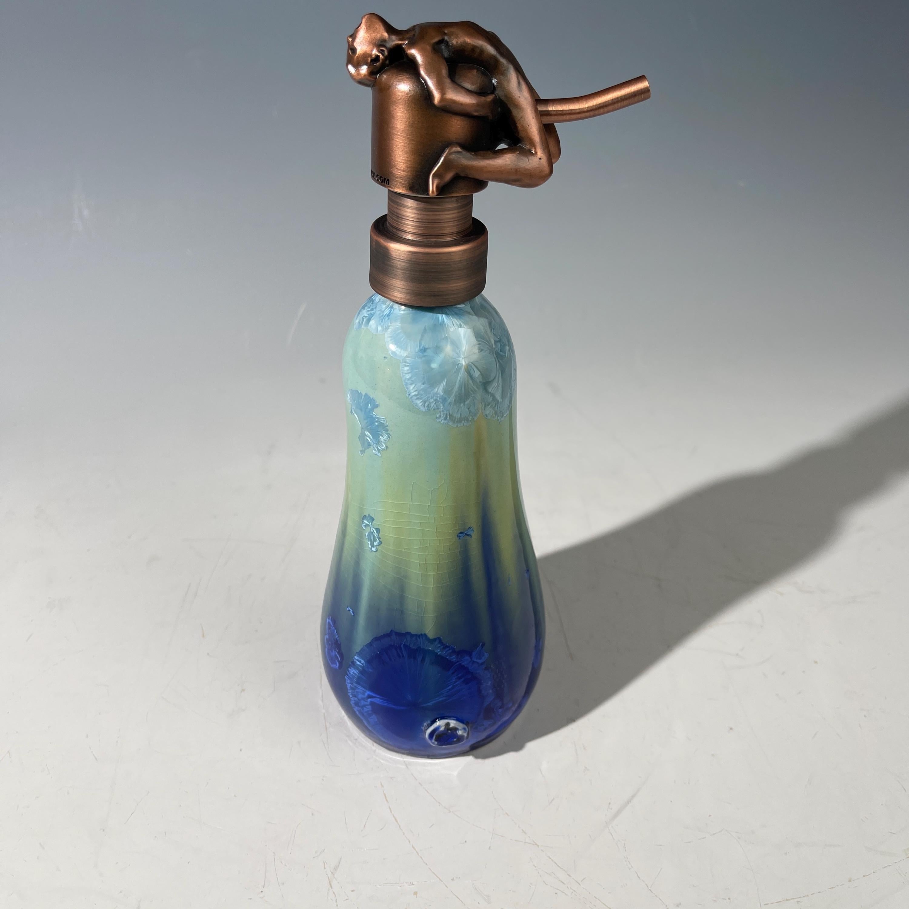 Soap Pump, Lotion Pump -Orgasmic Happy Man sky  to cobalt