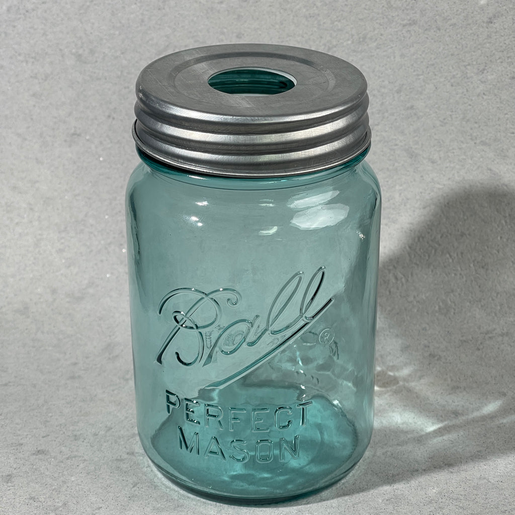 mason jar lid  galvanized with hole for adapting soap pumps