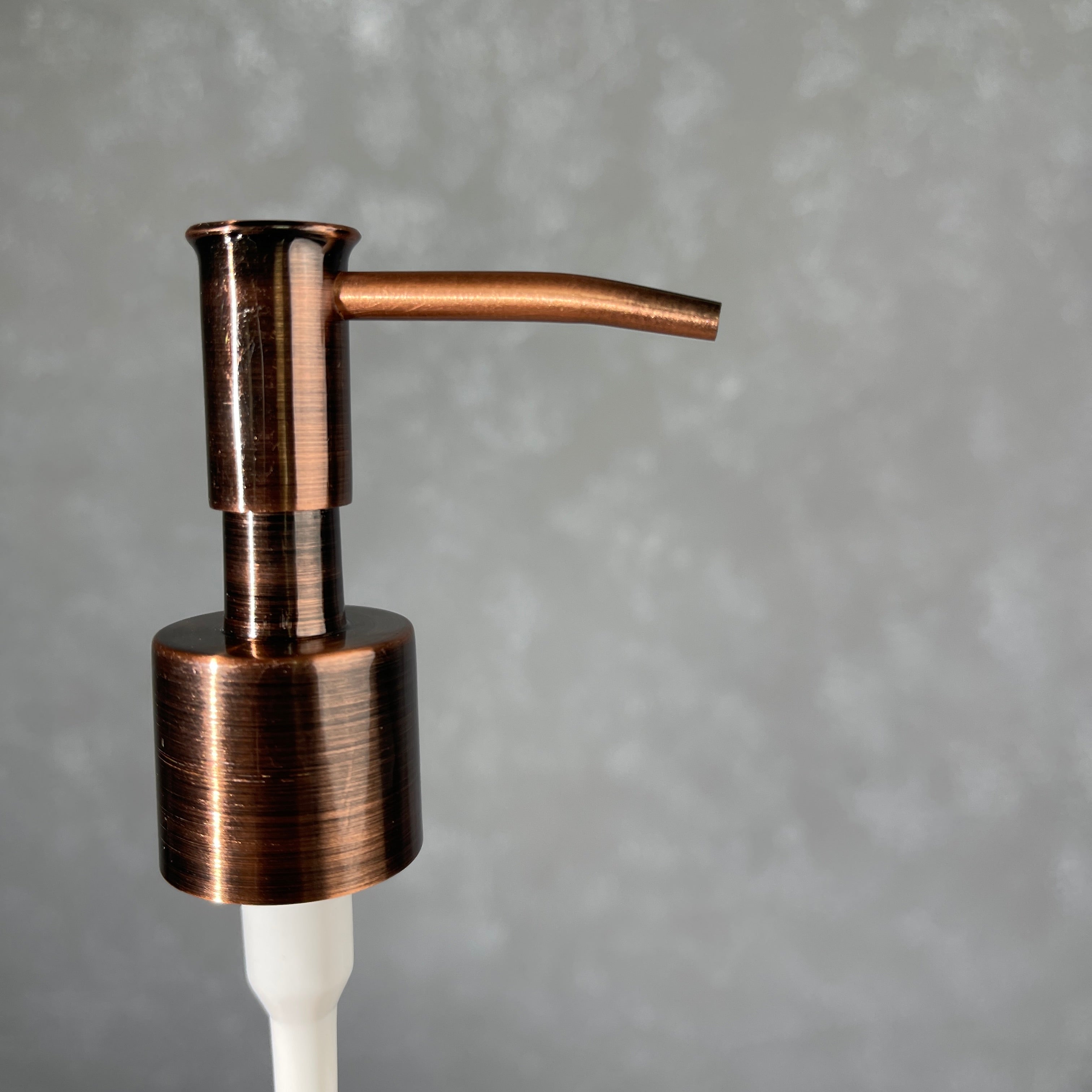 copper finish metal 24-410 size skinny head soap or lotion pump 1 cc size dispensing