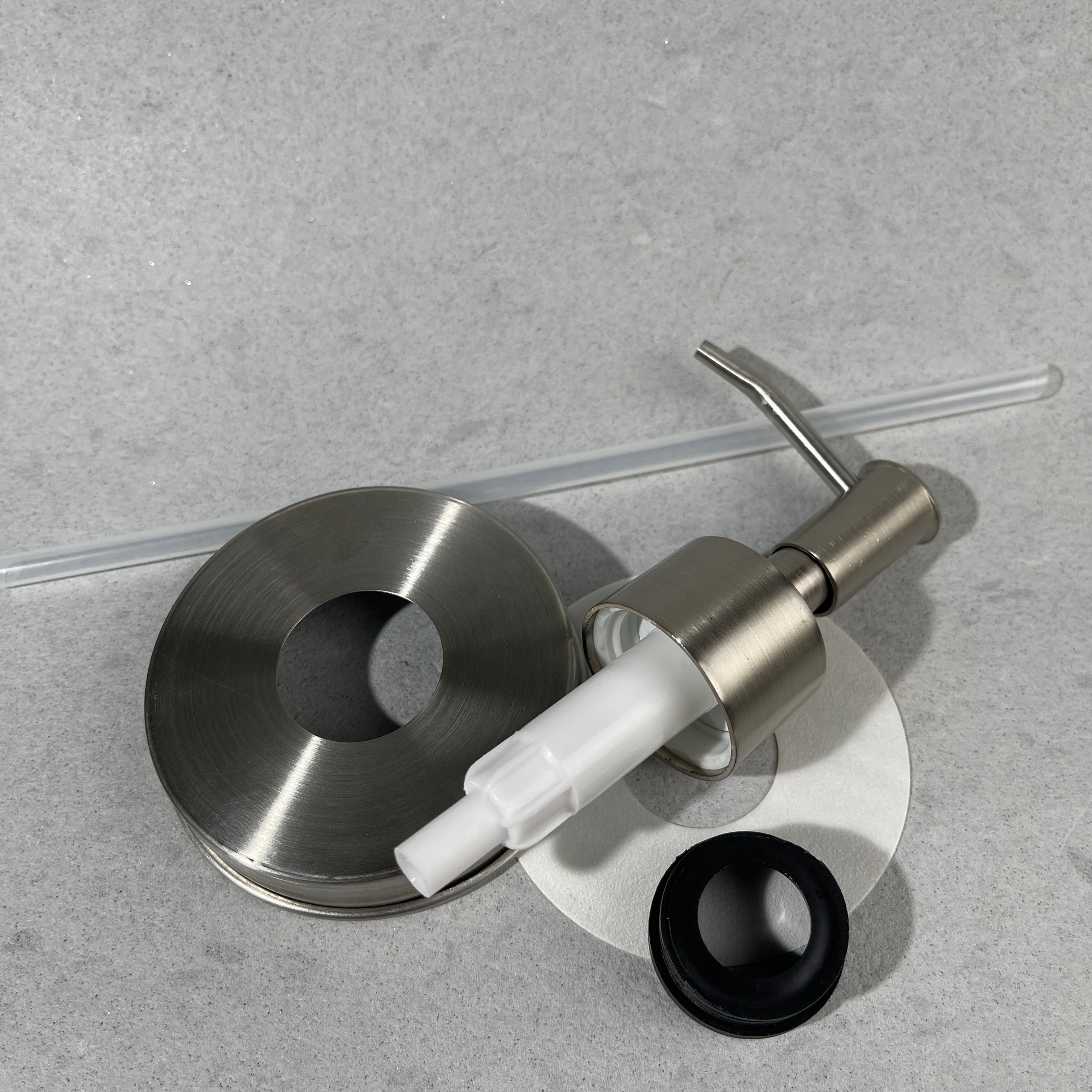  classic skinny head  stainless mason jar soap pump kit