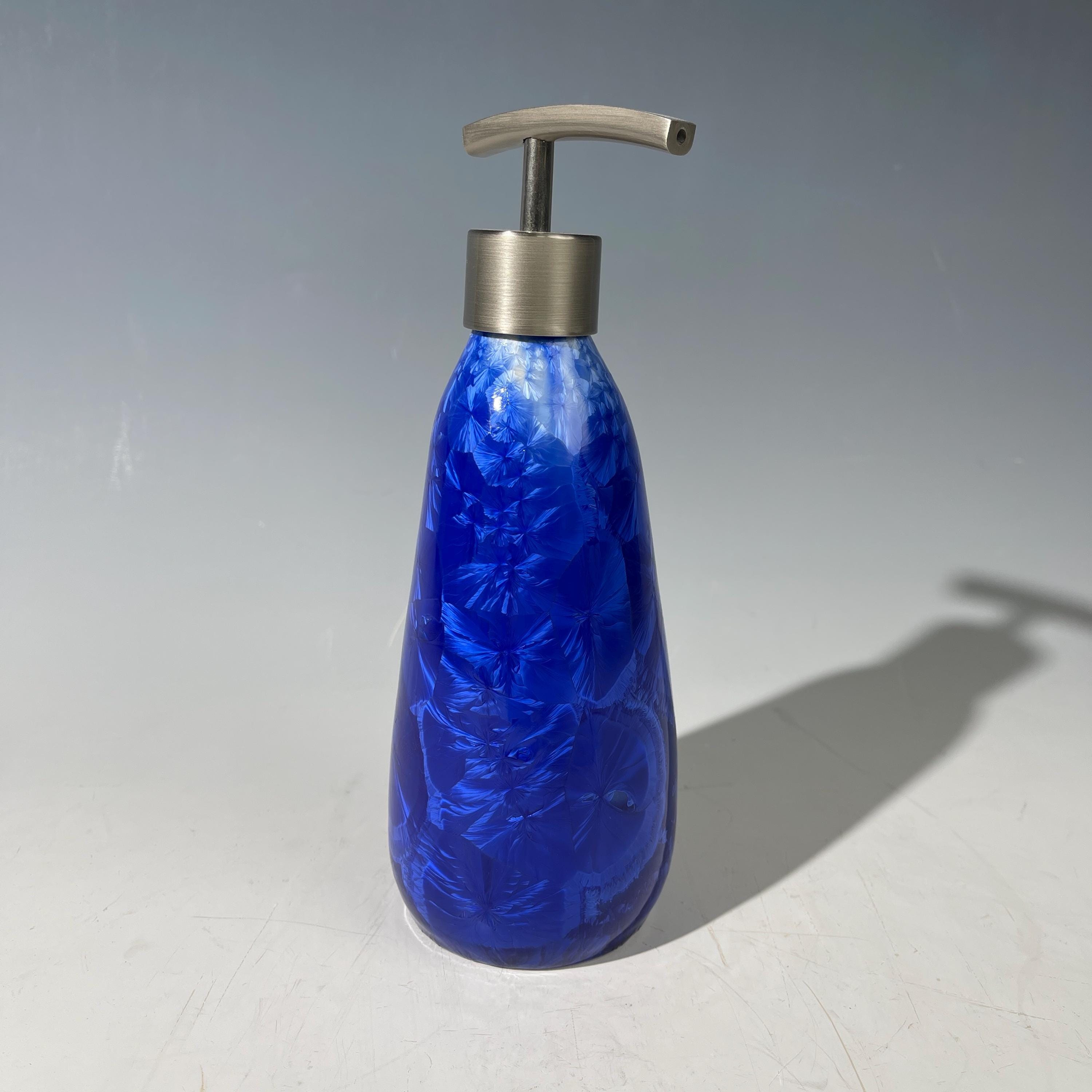Soap Pump, Lotion and Hand Pump Electric Cobalt wavelength vibration crystalline glazed