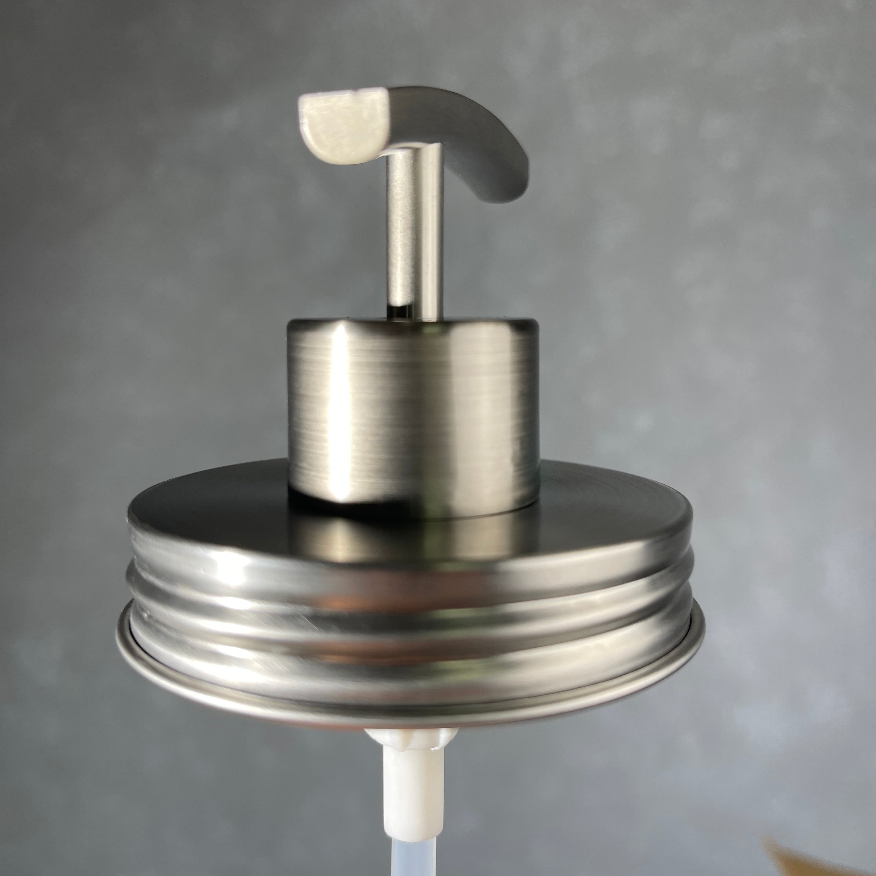 modern rainbow style stainless mason jar soap pump conversion kit