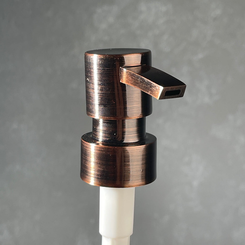 copper heavy duty flat head soap pump dispenser