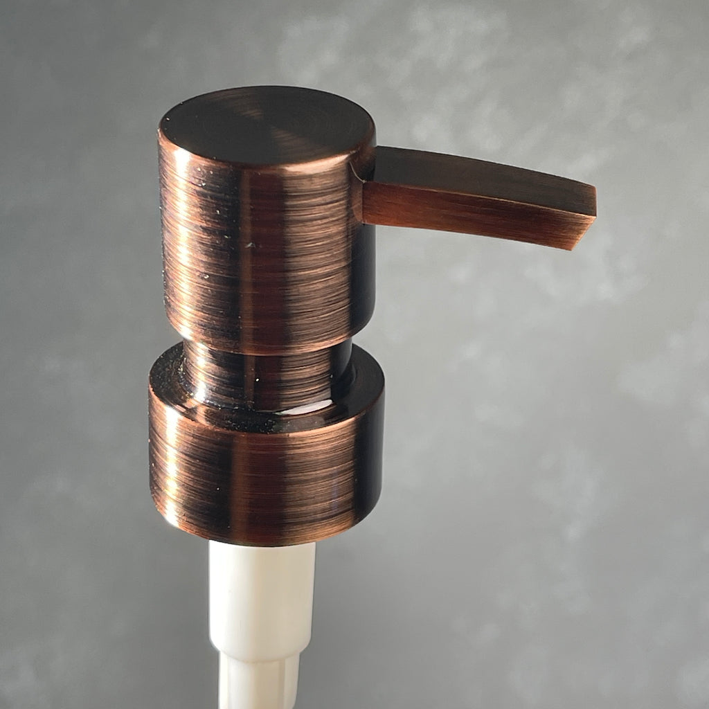 copper heavy duty flat thead soap pump dispenser