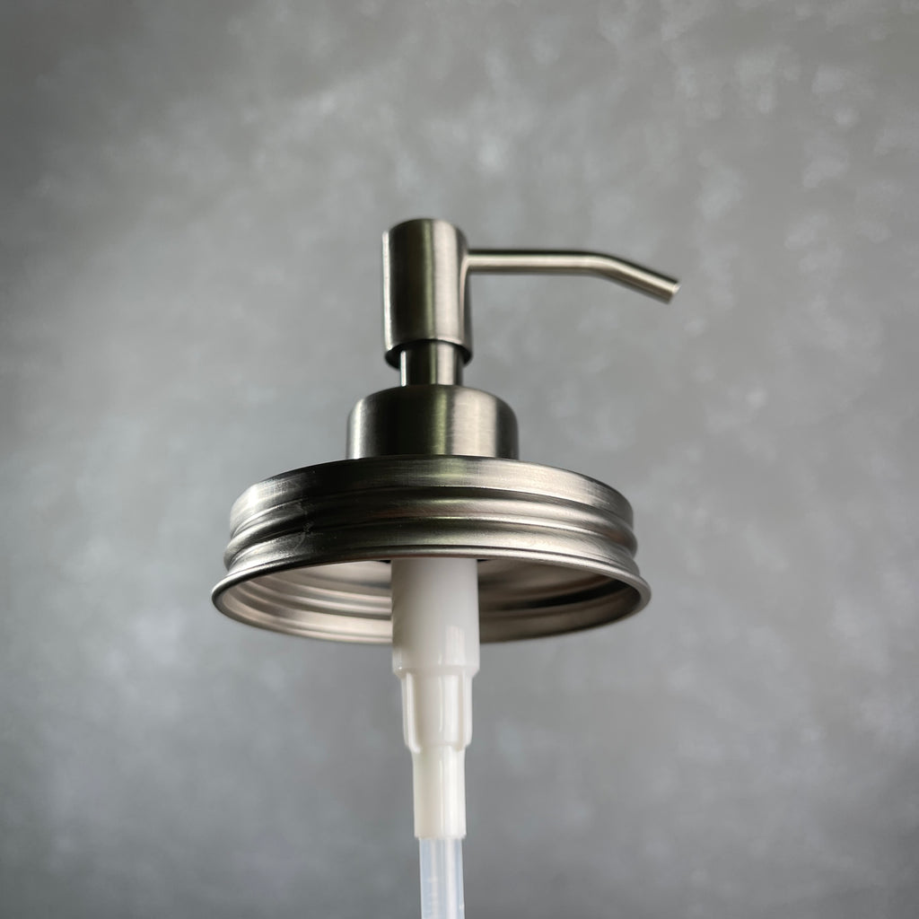 mason jar soap pump kit stainless steel slim and sleek stainless steel soap pump