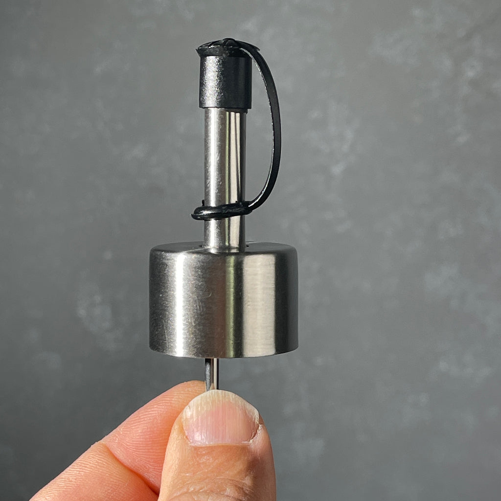 brushed stainless pour spout 28/400 thread size
