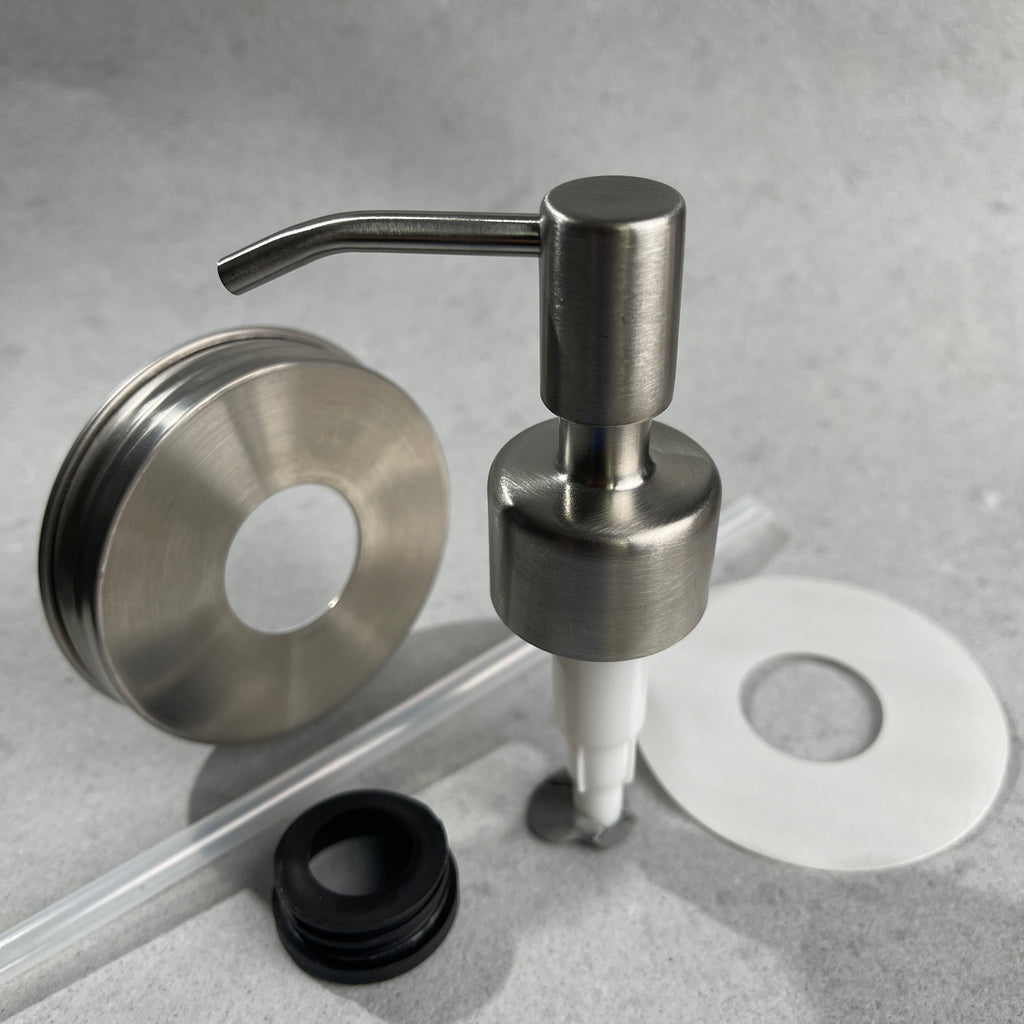 mason jar soap pump kit stainless steel slim and sleek stainless steel soap pump