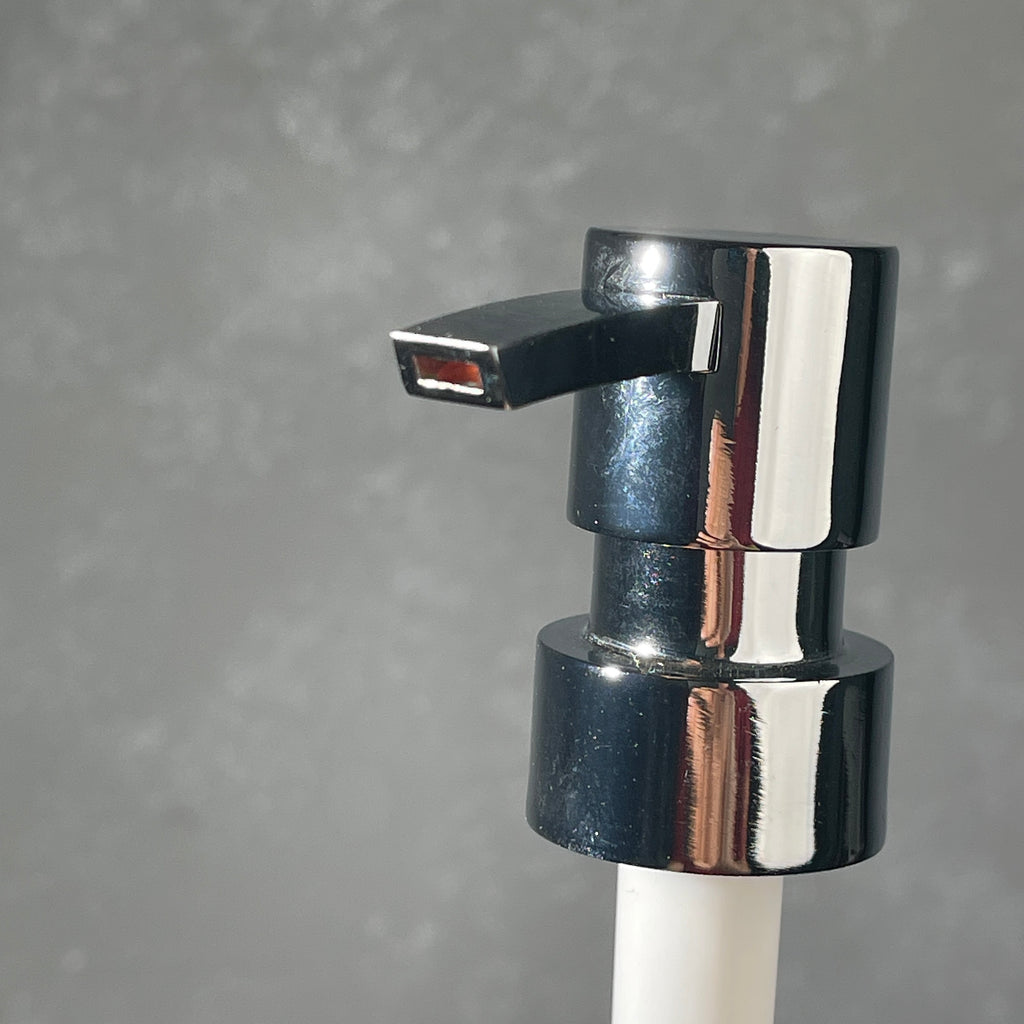 chrome heavy duty flathead soap pump top