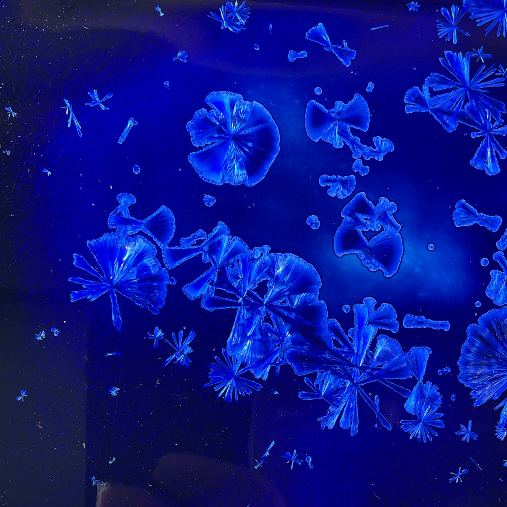 cobalt blue macro crystalline tray by Hong Rubinstein OneDream Design TM