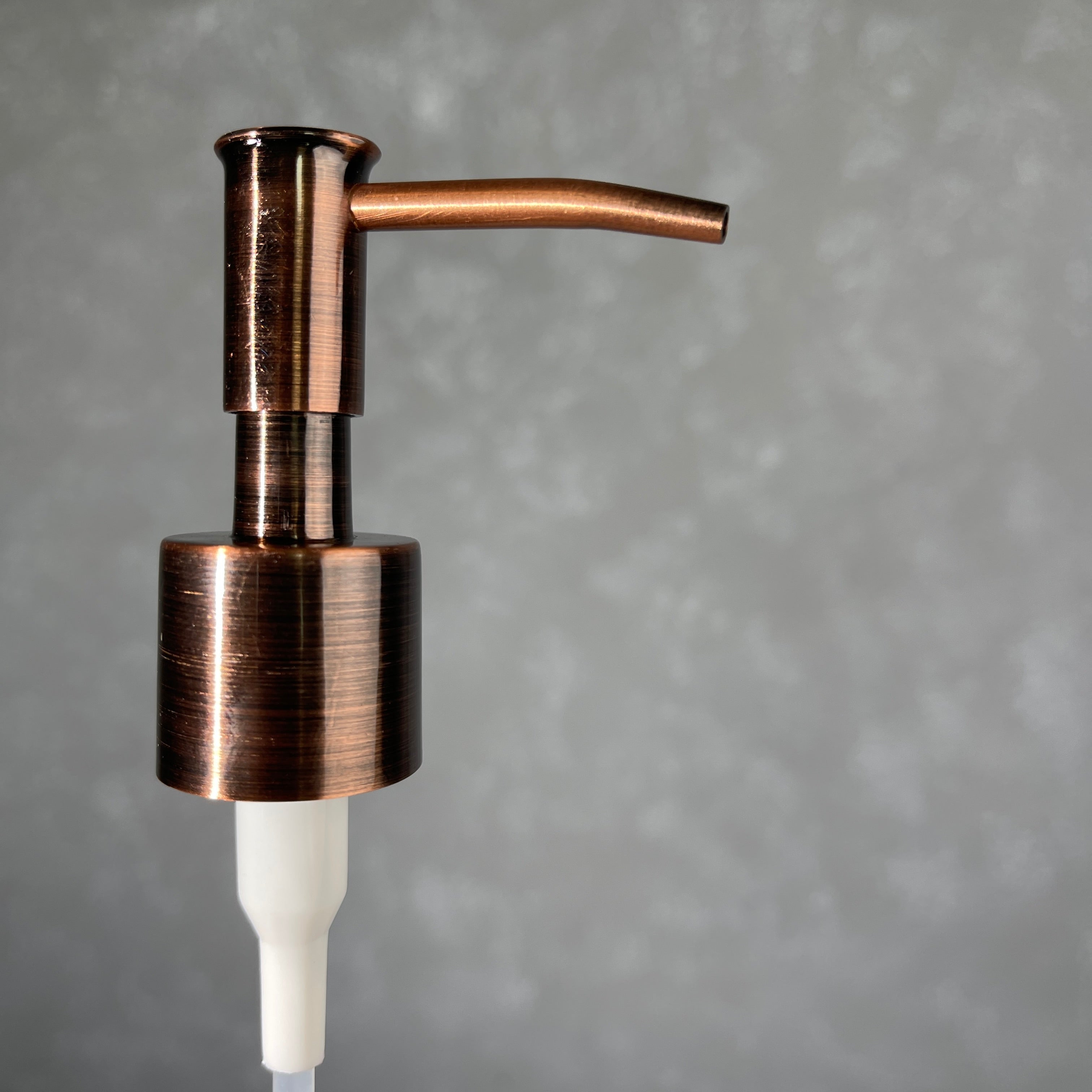 copper finish metal 24-410 size skinny head soap or lotion pump 1 cc size dispensing