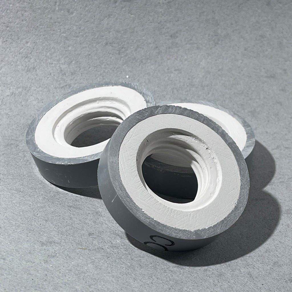 thread mold grey for making bottle threads in  lower shrinkage clay