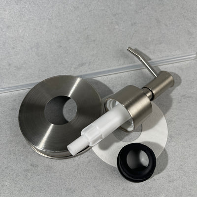  classic skinny head  stainless mason jar soap pump kit