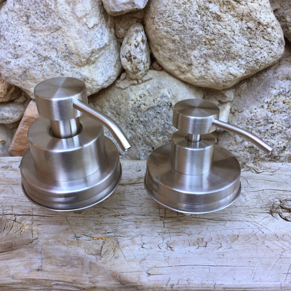 Mason Jar Foamer  & Lotion Pump kit Rust Proof Combo