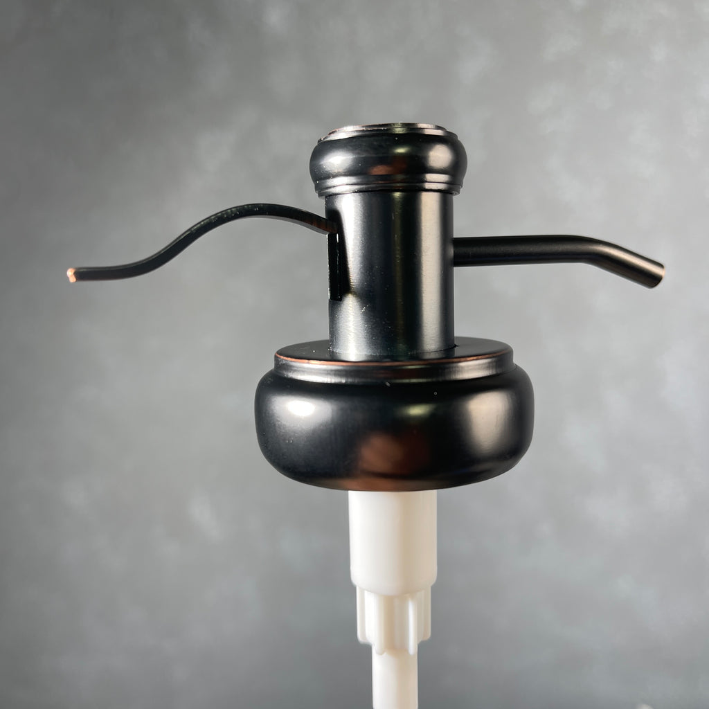 water well style soap pump in oil rubbed bronze finish