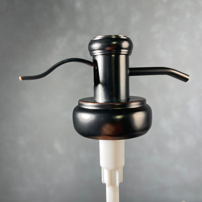 water well style soap pump in oil rubbed bronze finish