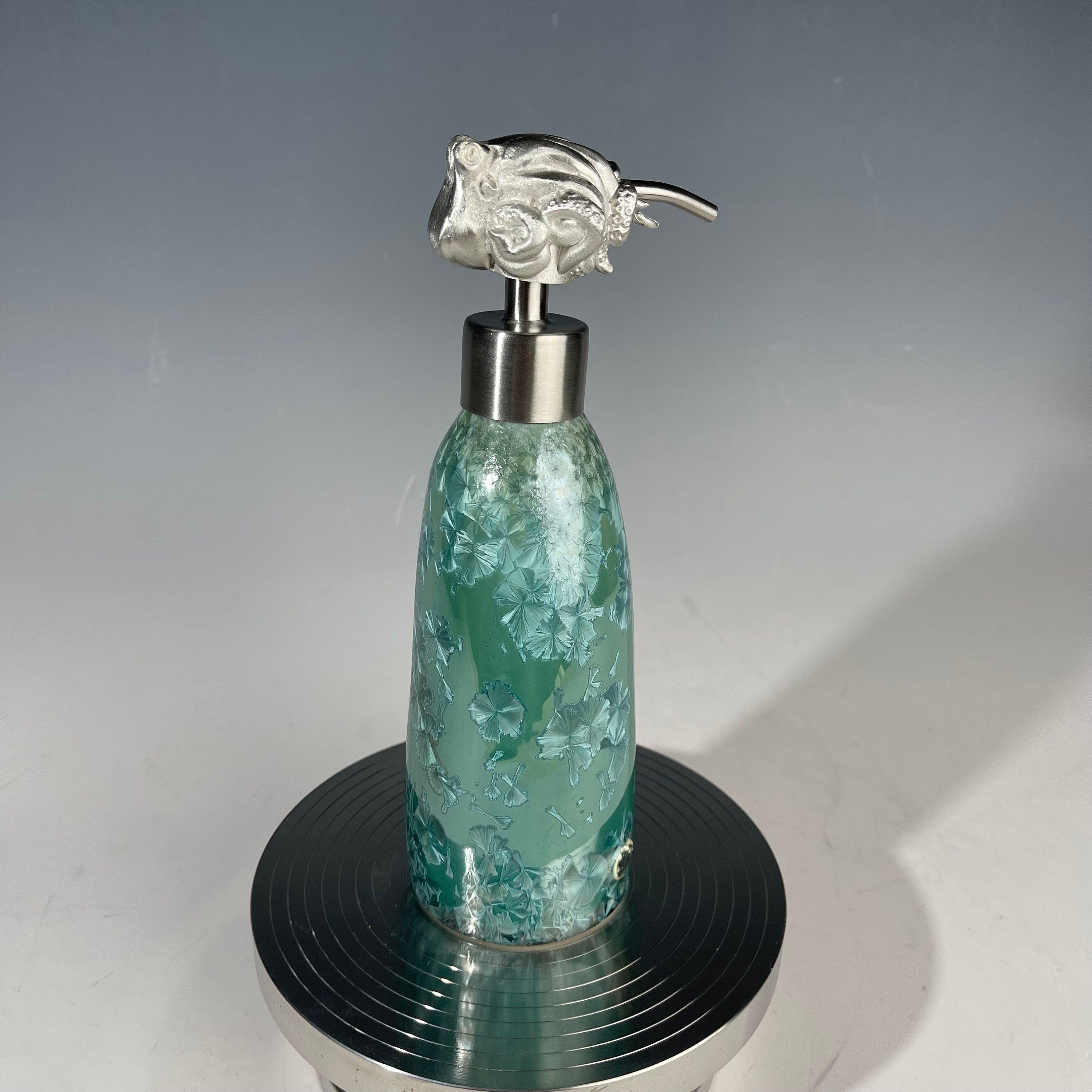 Octopus Soap Pump, Lotion and or Hand Sanitizer Pump Ocean bath, Crystal Sea Fade