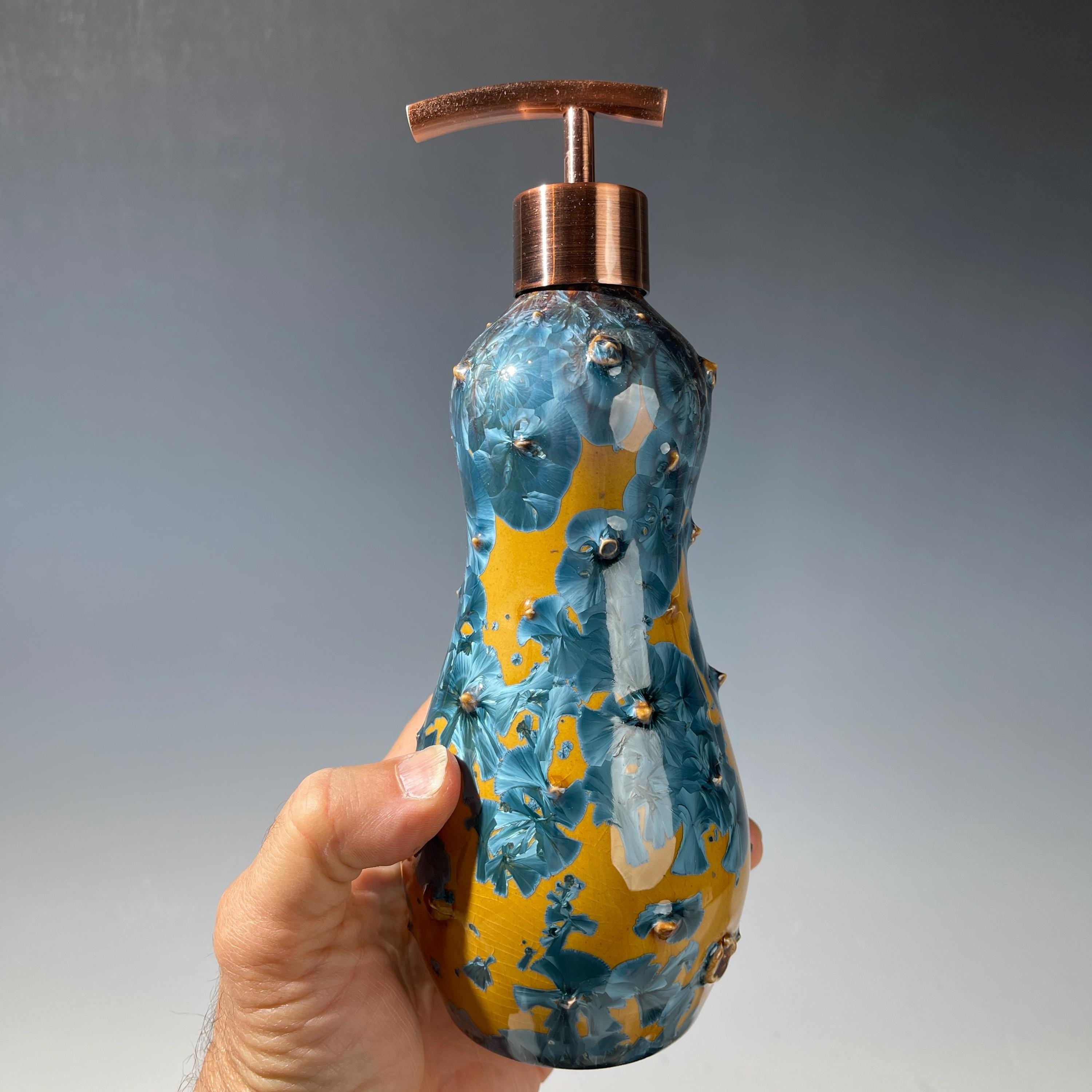 Soap Pump, Lotion and hand soap dispenser, effusive attractive smile sparkle glaze