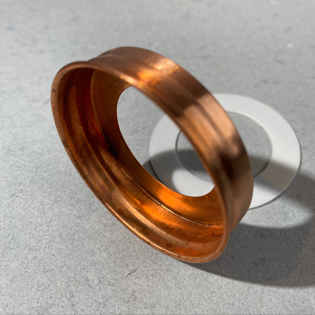  solid copper mason jar lid - lid band with foam collar size hole