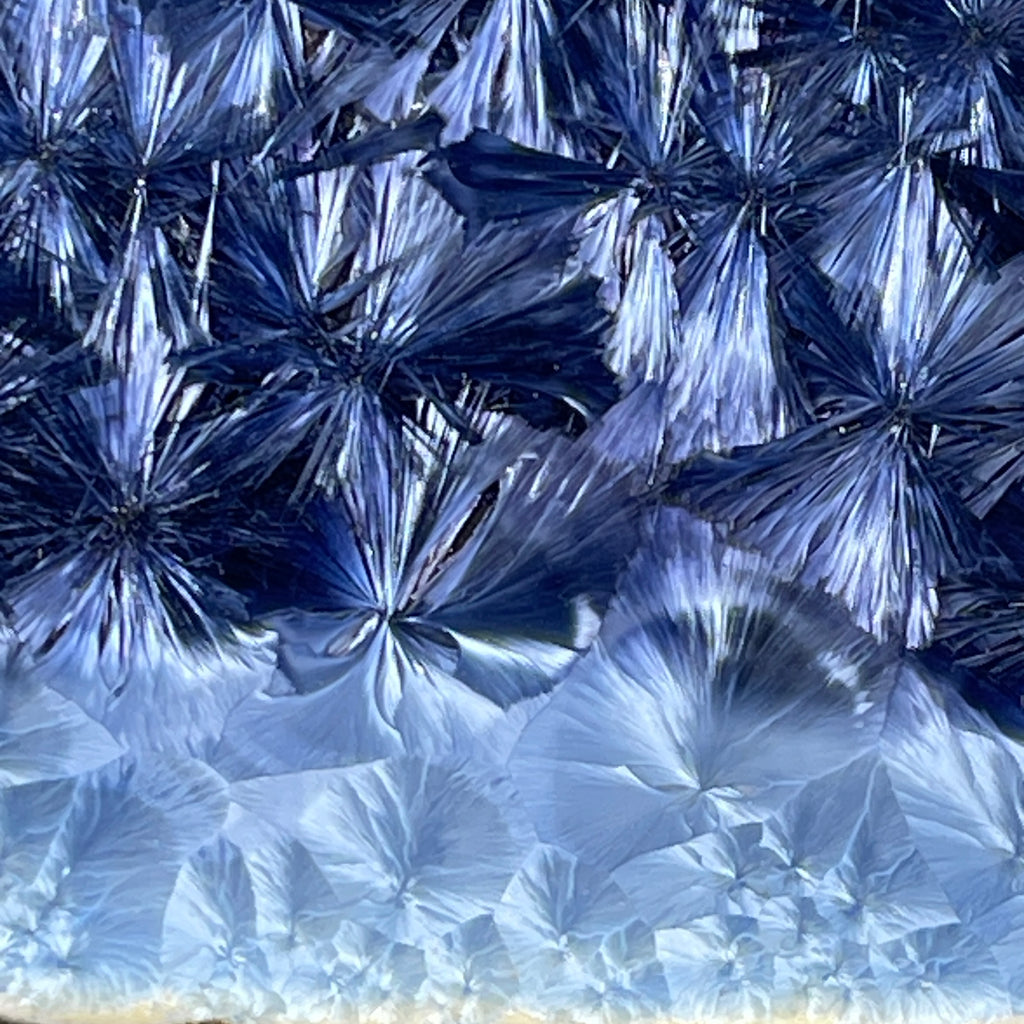 Purple macro-crystalline  rectangular tray by Hong Rubinstein
