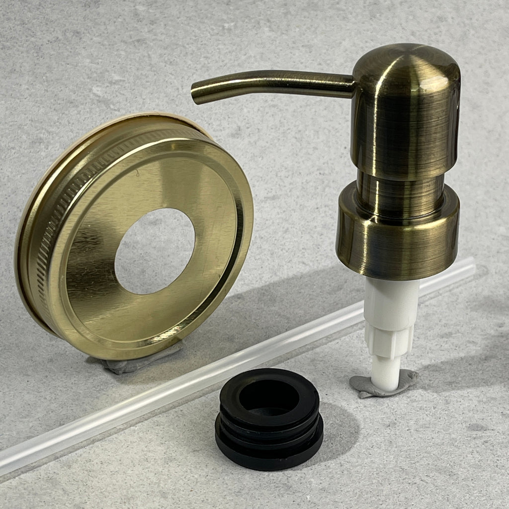 Brass Mason Jar Soap Pump Kit Brass Bird Head Pump