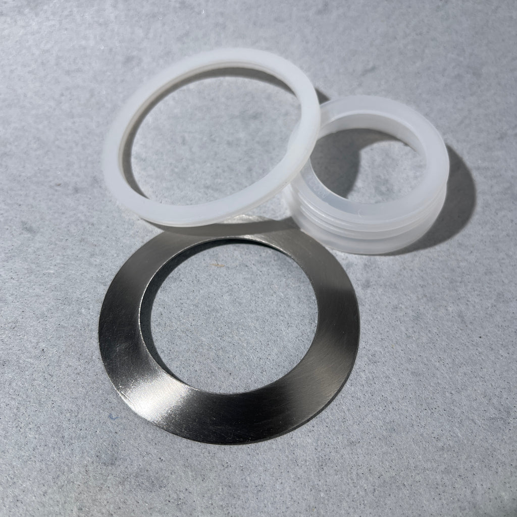 mason jar foam soap pump 3 piece adapter kit stainless steel  silicone and plastic