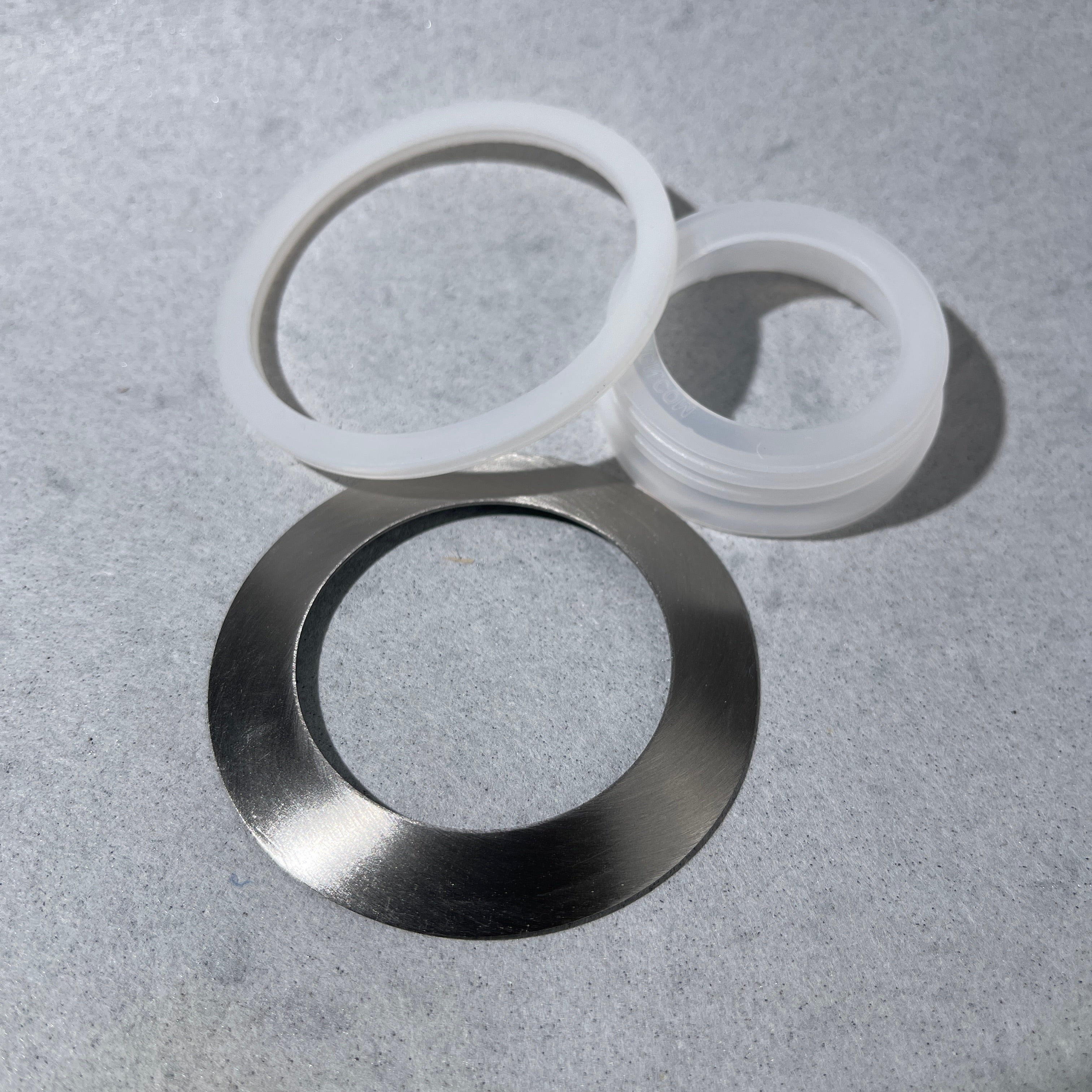 mason jar foam soap pump 3 piece adapter kit stainless steel  silicone and plastic