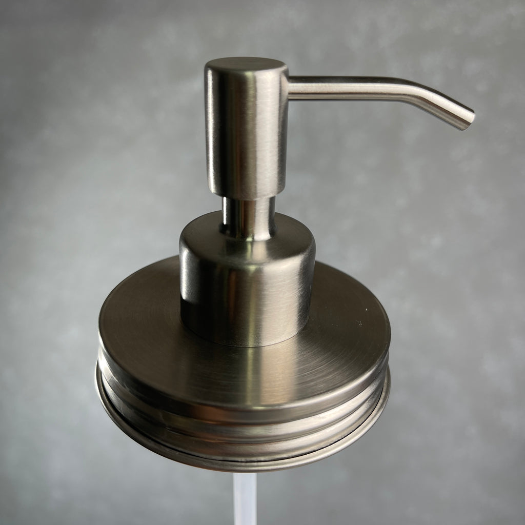 mason jar soap pump kit stainless steel slim and sleek stainless steel soap pump