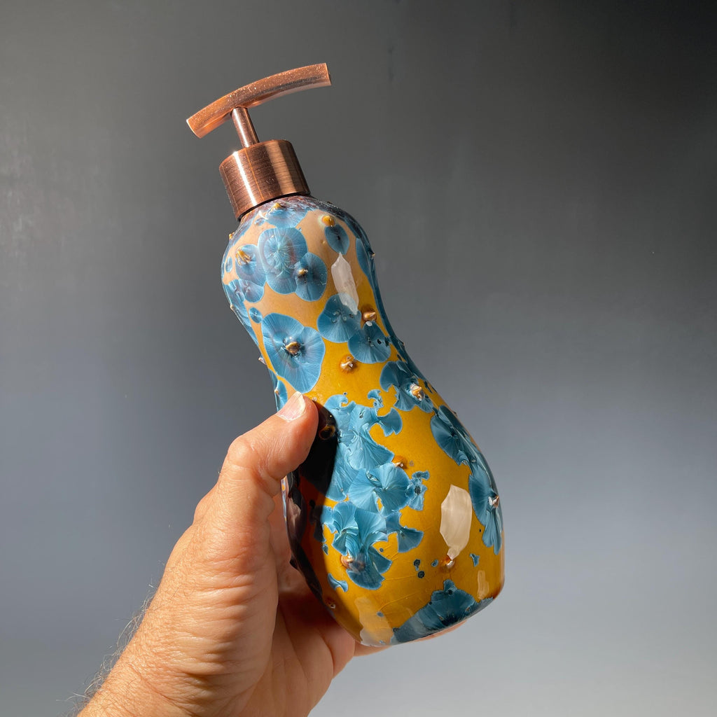 Soap Pump, Lotion and hand soap dispenser, effusive attractive smile sparkle glaze