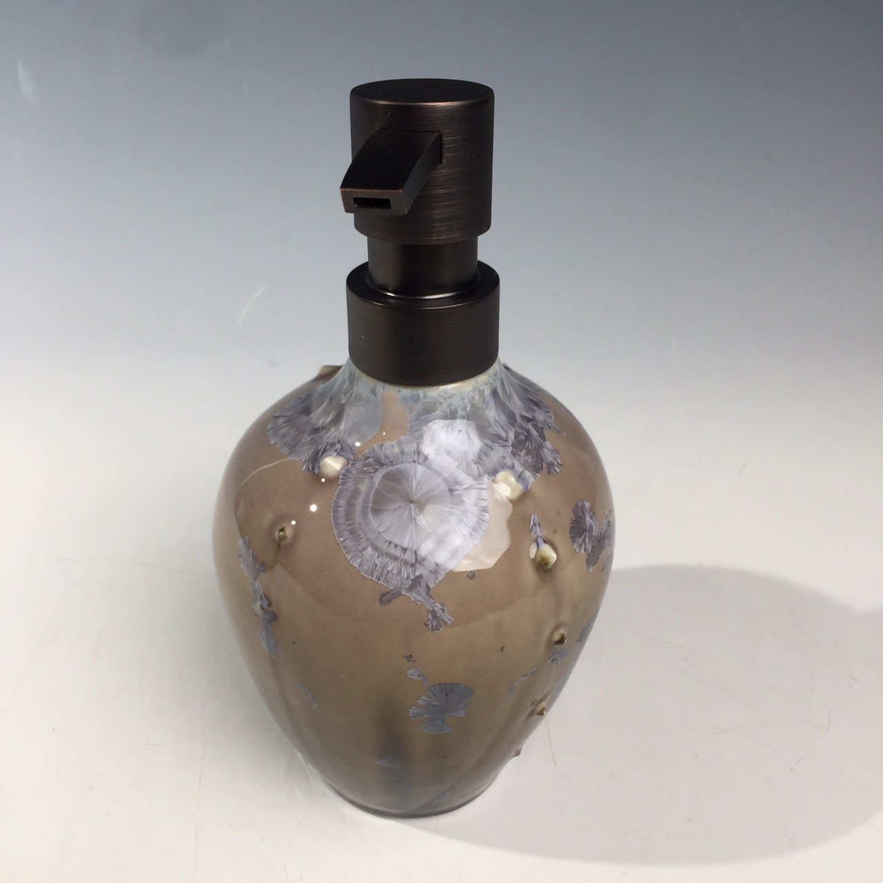 Soap Pump, Lotion and or Hand Sanitizer Pump smoke silver gray crystalline