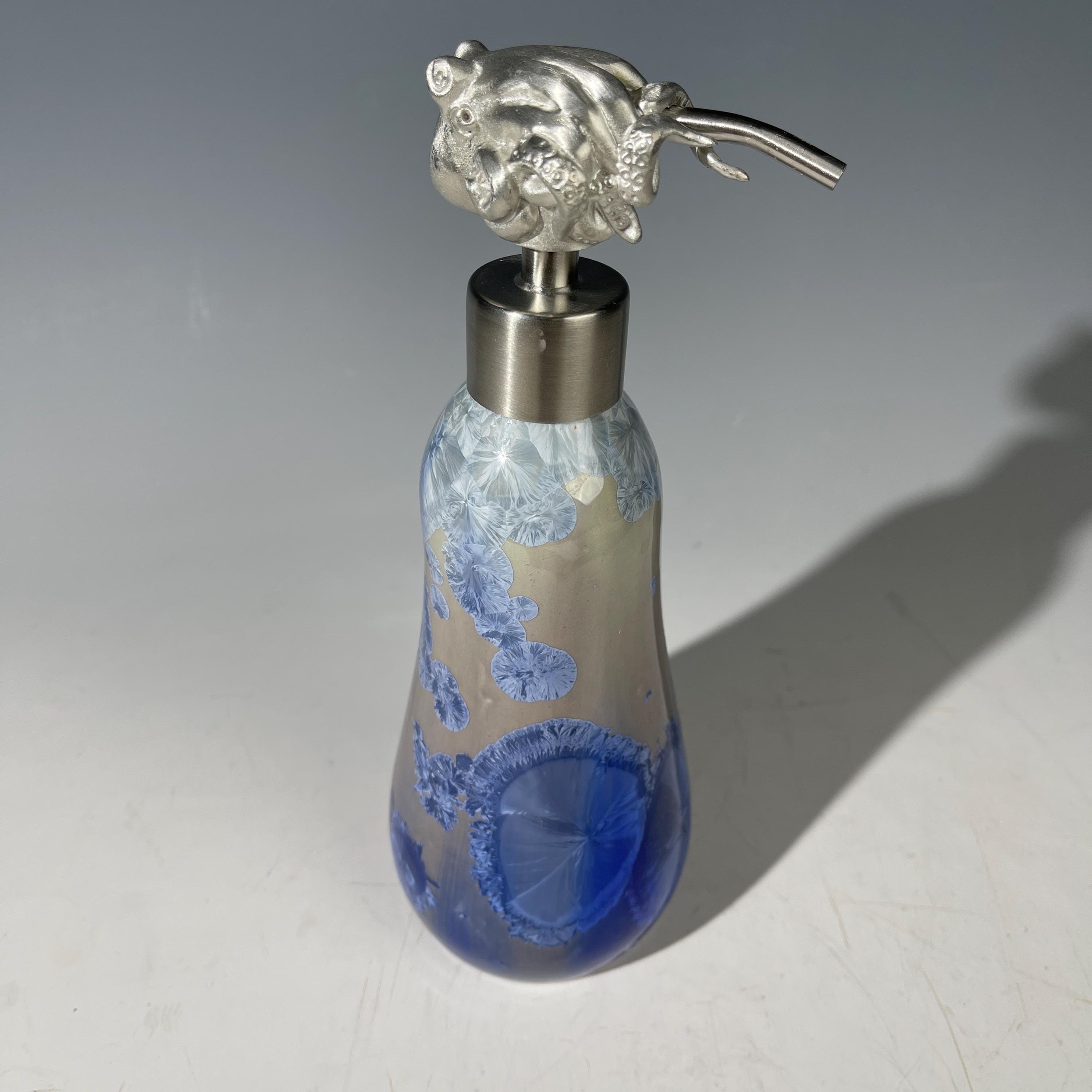 Octopus Soap Pump, Lotion and or Hand Sanitizer Pump silver cobalt fade