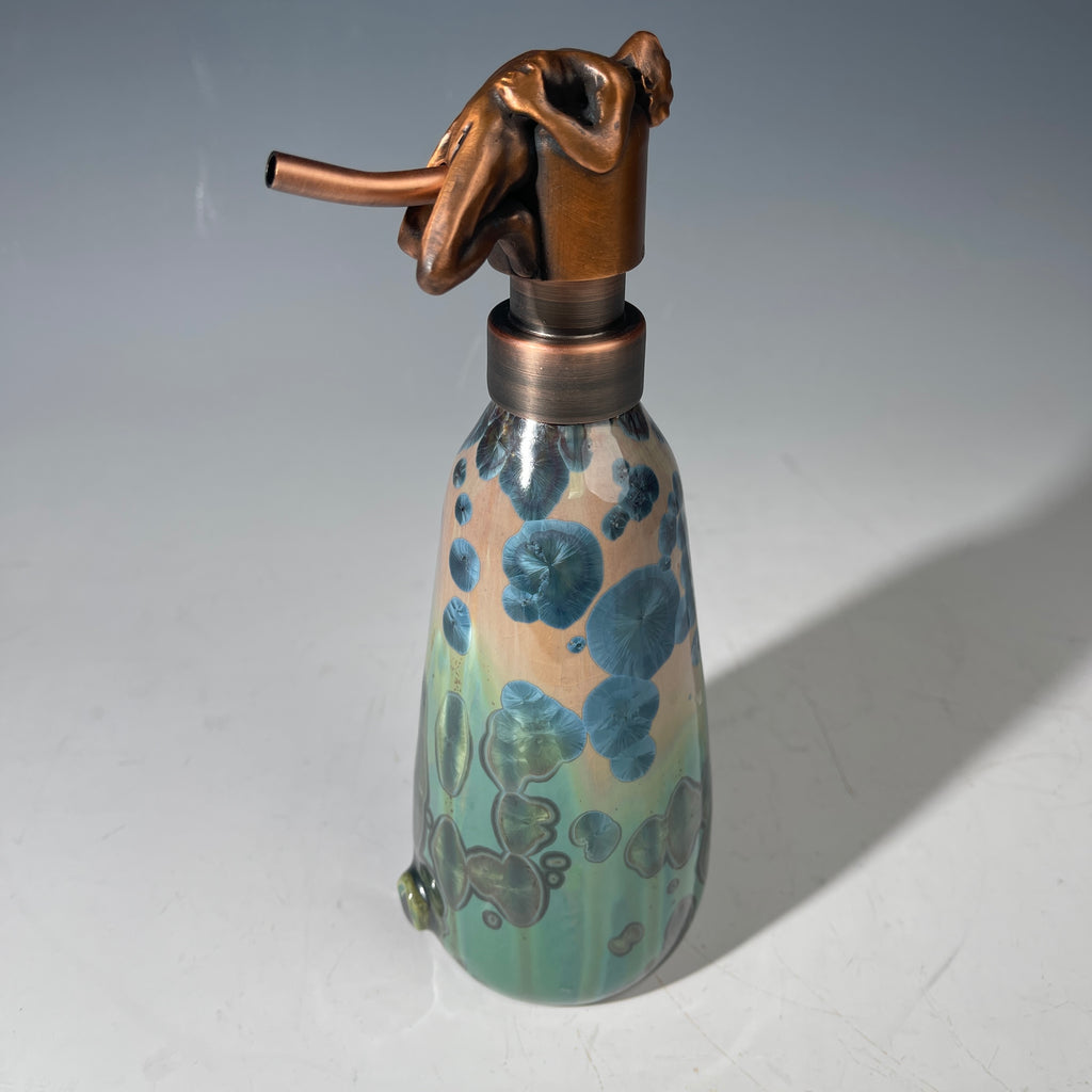 happy man soap pump artwork by Adam and Hong Rubinstein