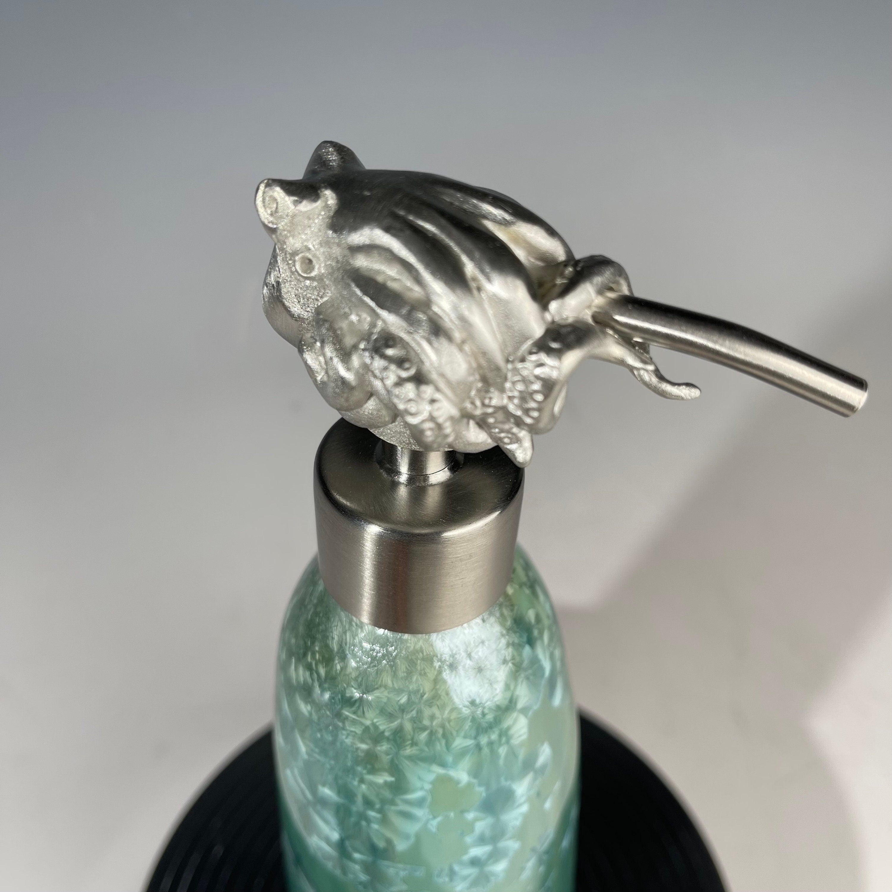 Octopus Soap Pump, Lotion and or Hand Sanitizer Pump Ocean bath, Crystal Sea Fade