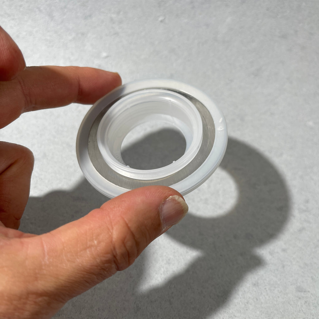 mason jar foam soap pump 3 piece adapter kit stainless steel  silicone and plastic