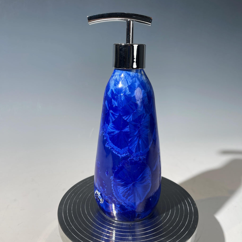Soap Pump, Lotion and Hand Pump Midnight Cobalt crystalline glazed