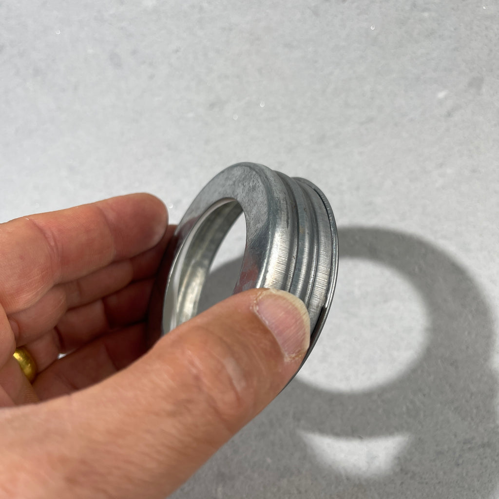 mason jar adapter lid galvanized metal regular mouth