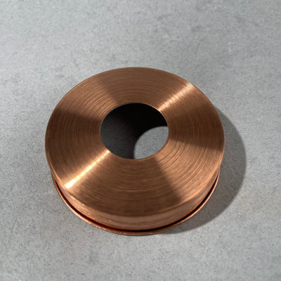 true copper regular mouth mason jar lid with hole  for mason jar soap pump or other crafts