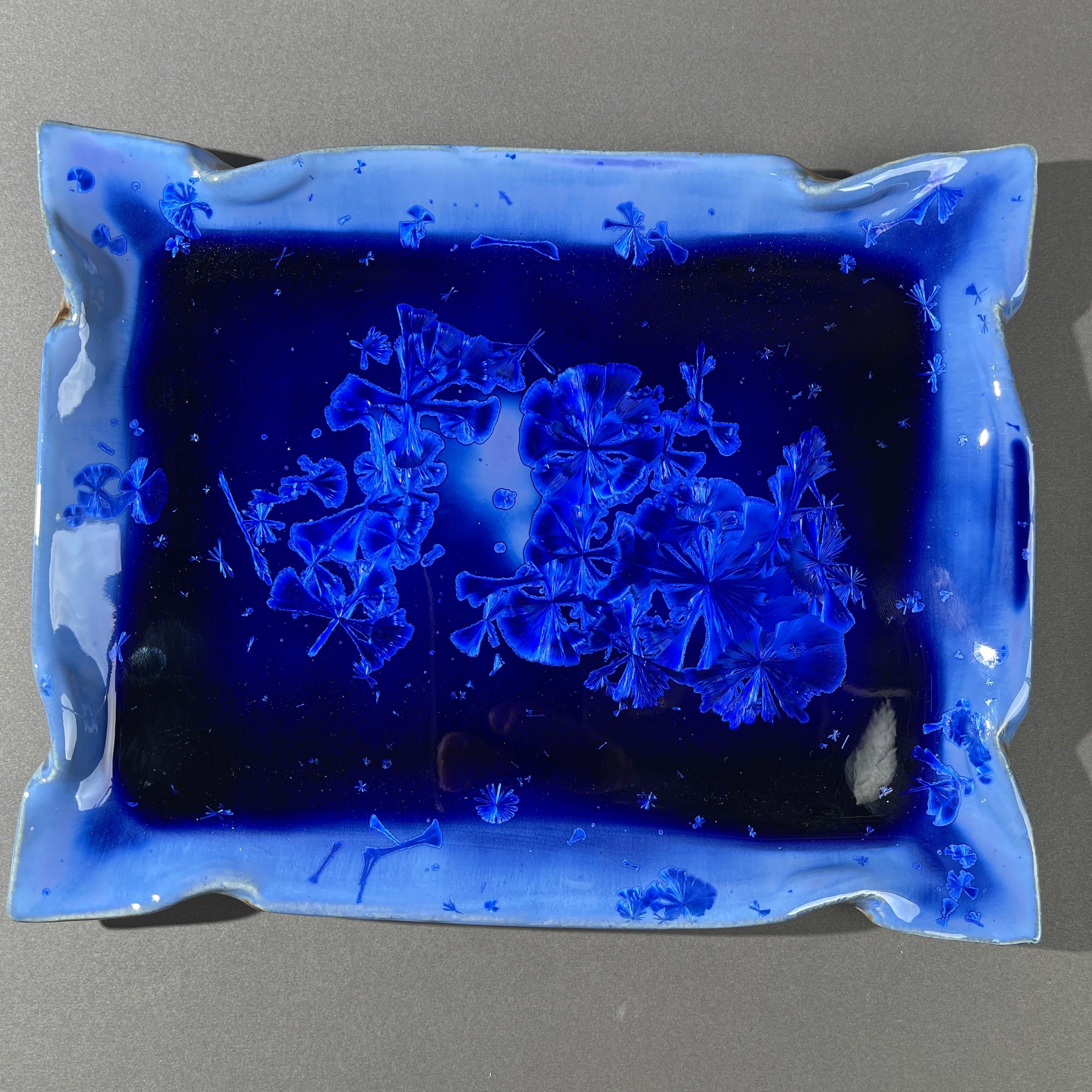 Cobalt blue macro crystalline tray 10” x 8.5”