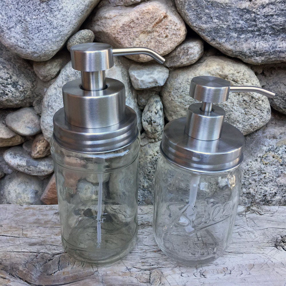 Mason Jar Foamer  & Lotion Pump kit Rust Proof Combo