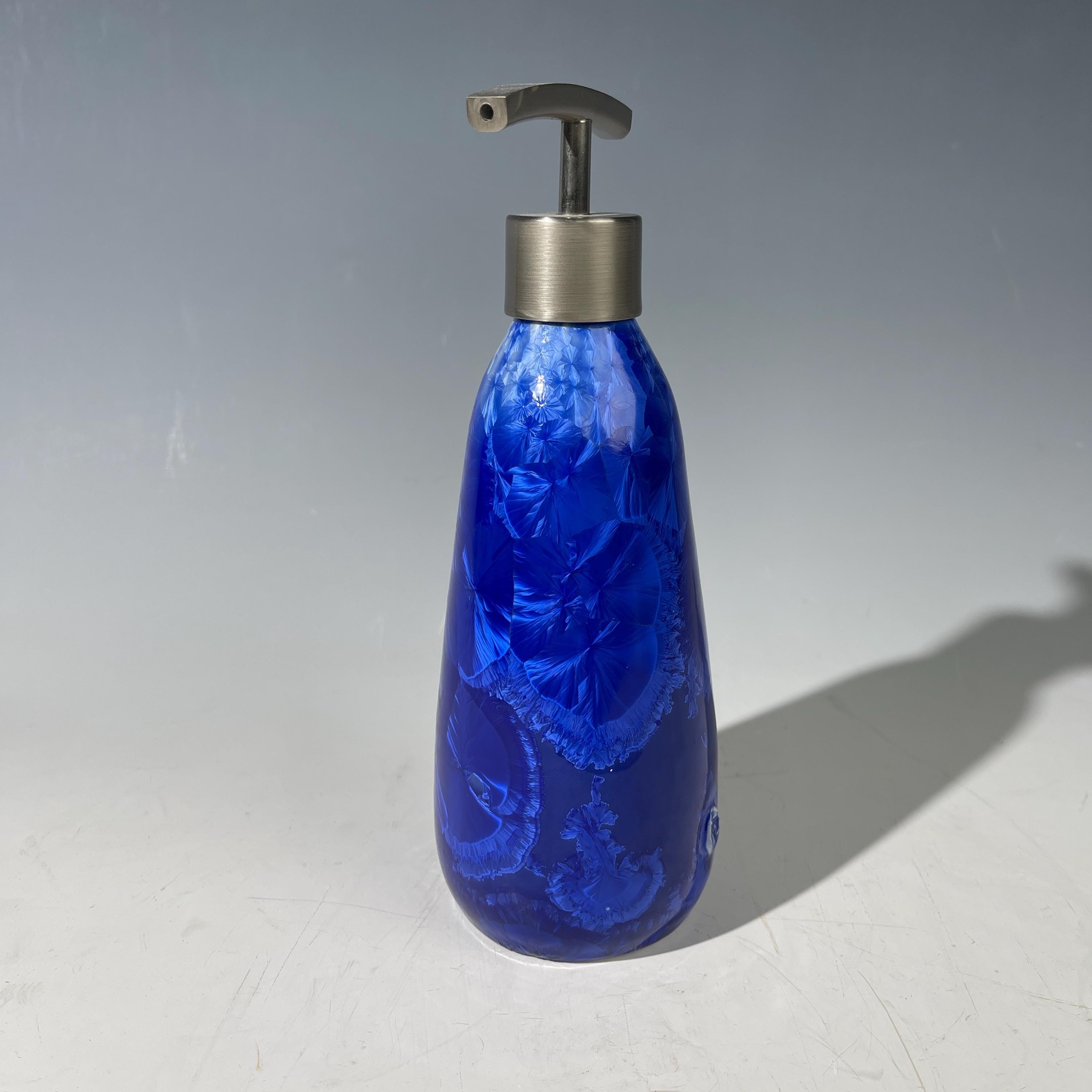 Soap Pump, Lotion and Hand Pump Electric Cobalt wavelength vibration crystalline glazed
