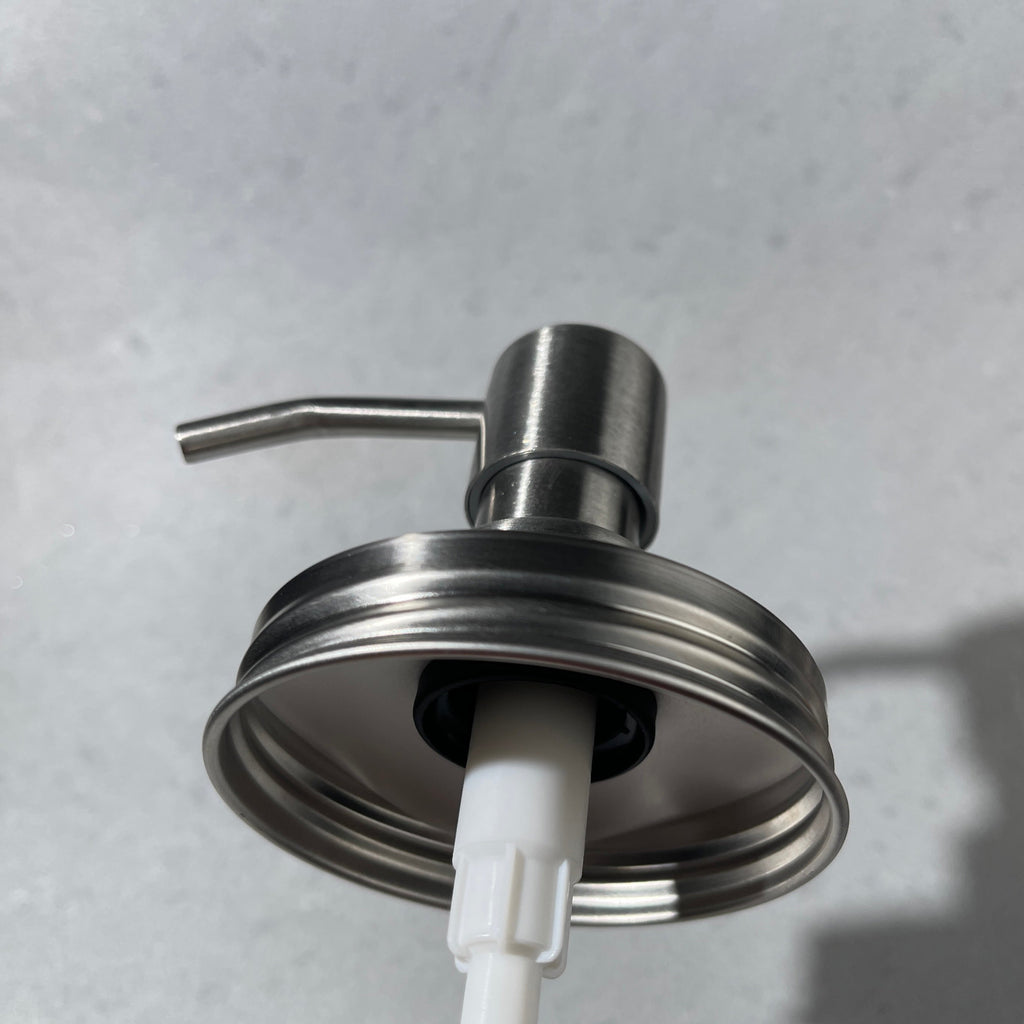 ez pleaser stainless steel canning jar  to soap pump conversion kit
