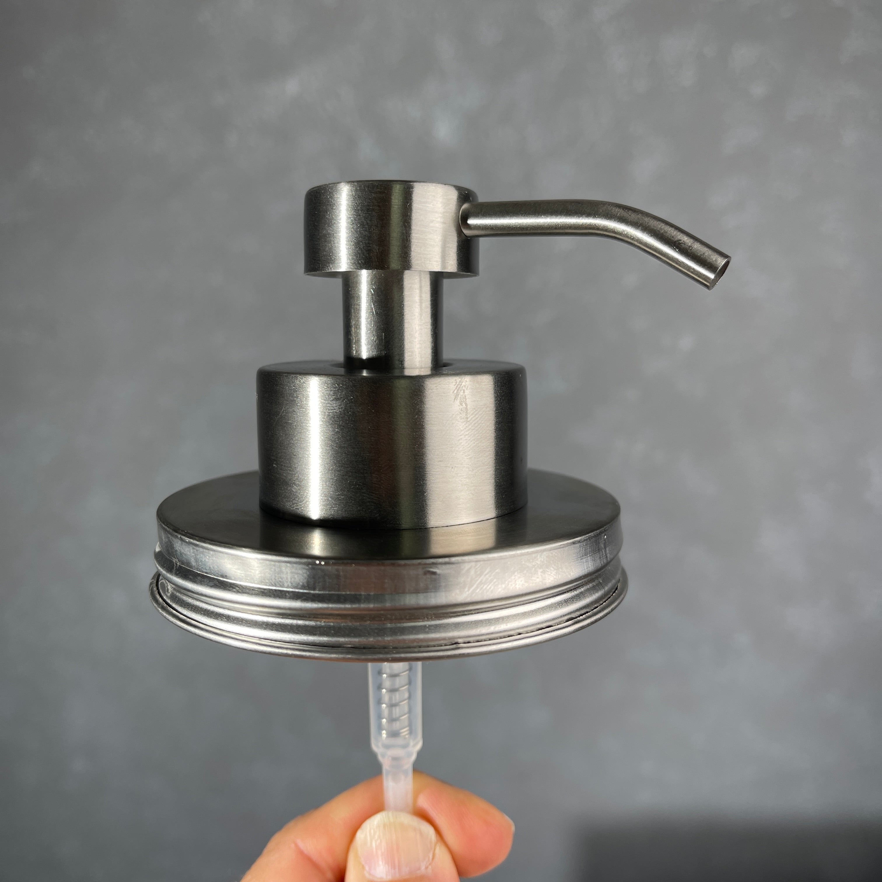wide mouth mason jar foaming soap pump kit stainless steel